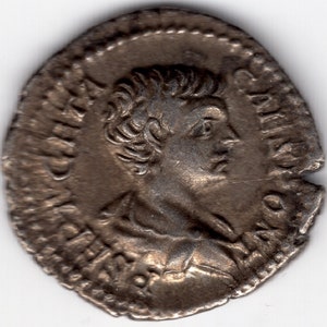 antiken römischen Silber Denar Geta, als Caesar 198-209 AD (C175)