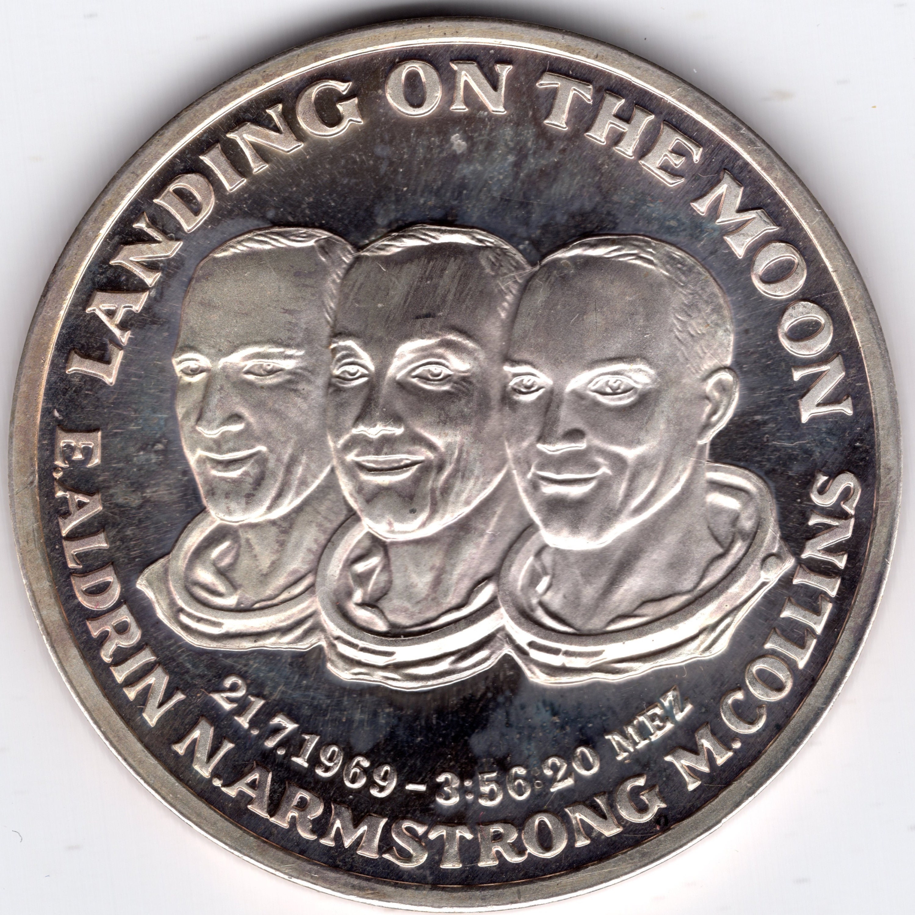 Silver Landing on the Moon Token (A12) - Etsy