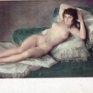 due cartoline raffiguranti dipinti di Goya
