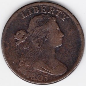 1805 copper Large US Cent (L05)