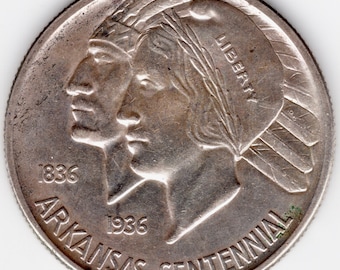 1922年 銀貨 500セント ユリシーズ・S・グラント ダニエル・ブーン生誕