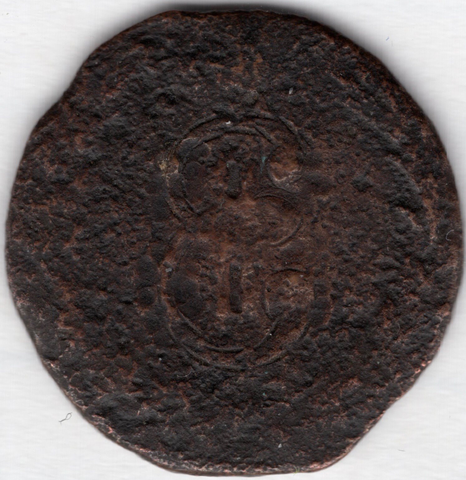 1771年　帝政ロシア　エカチェリーナ2世　エカテリーナ　5コペイカ　銅貨 ロシア帝国 1771年 5コペイカ 銅貨 エカチェリーナ2世 : エルズ
