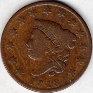 1819 copper Large US Cent (L19)