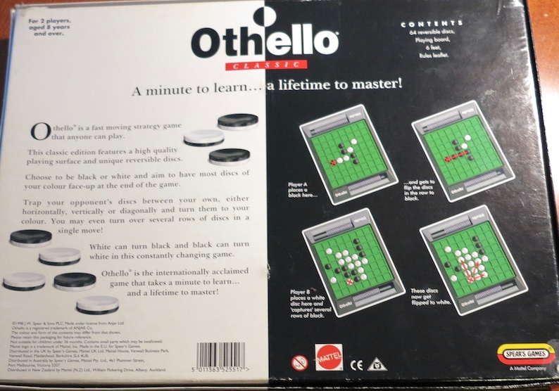 Othello Board Game - Etsy