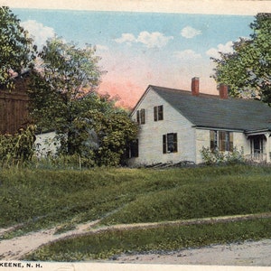 Keene New Hampshire vintage, carte postale estampillée
