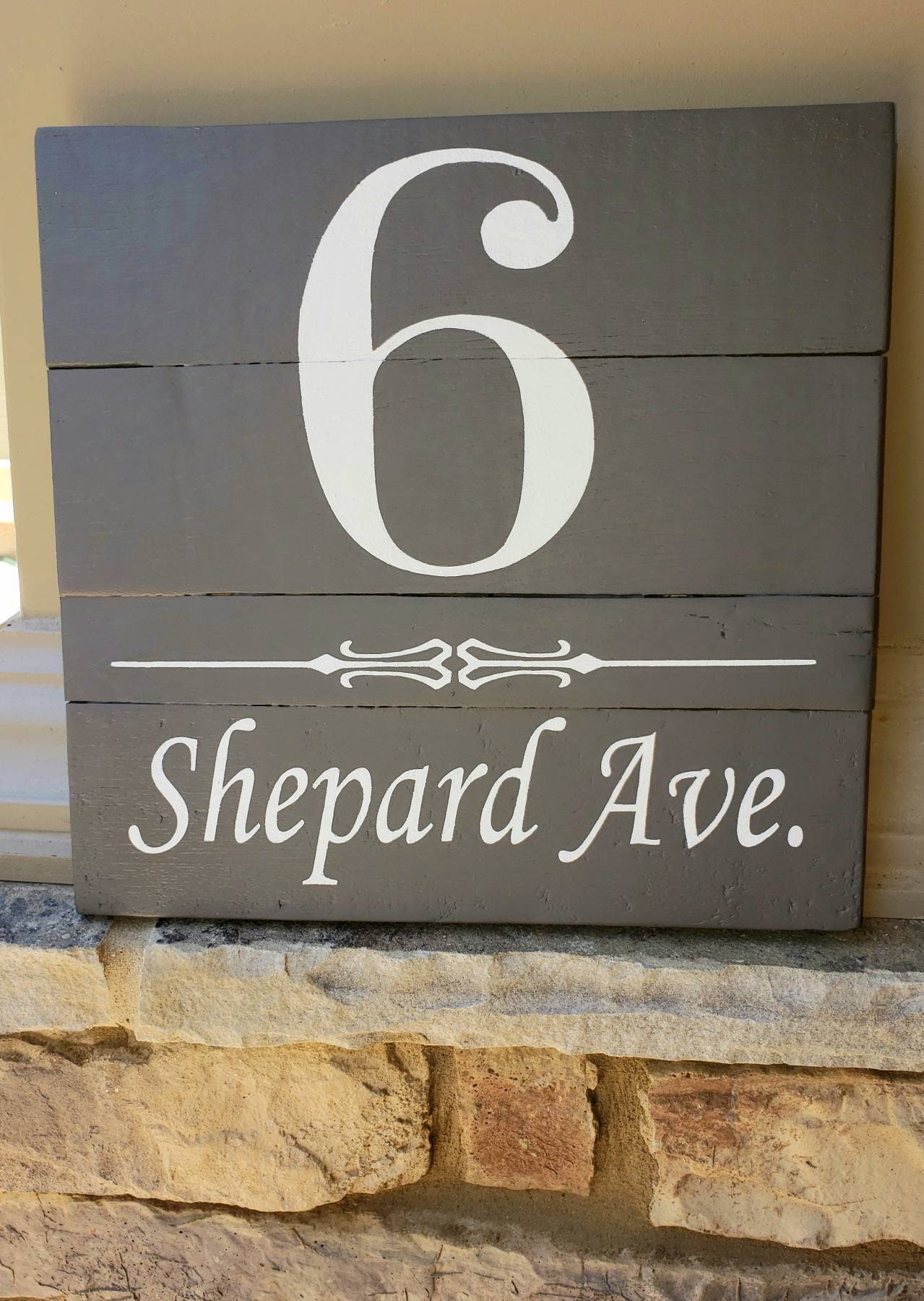STREET ADDRESS SIGN Street Name House Numbers Sign Painted Etsy