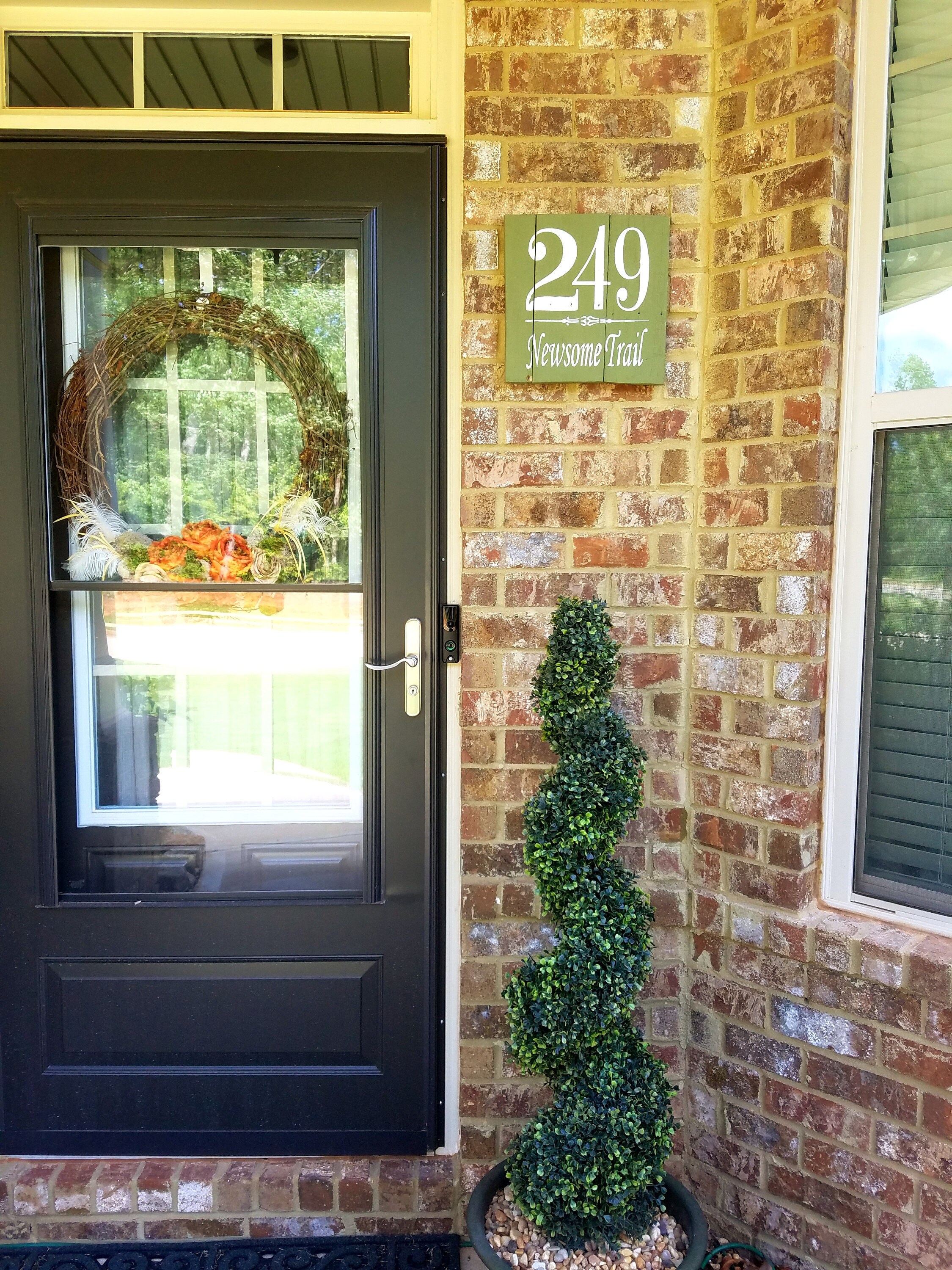 STREET ADDRESS SIGN Street Name House Numbers Sign Painted Etsy