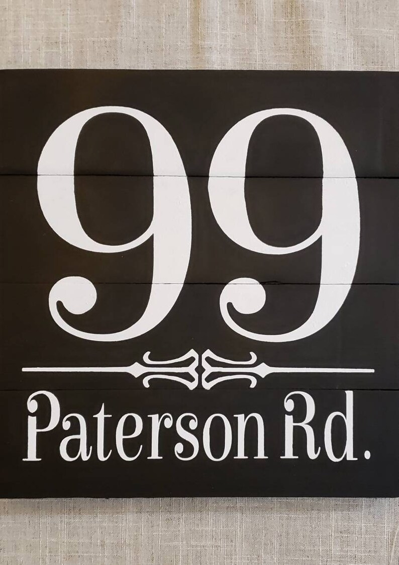 Street Name House Numbers Sign STREET ADDRESS SIGN Porch Decor Housewarming,Home Address Farmhouse Rustic Painted Wood Address Plaque