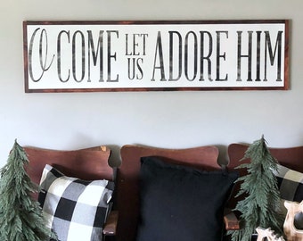 o come let us adore him sign large christmas sign extra large framed sign christmas song sign christmas wall decor mantle decor - Believe Christmas Song o come let us adore him sign large christmas sign extra large framed sign christmas song sign christmas wall decor mantle decor - Believe Christmas Song