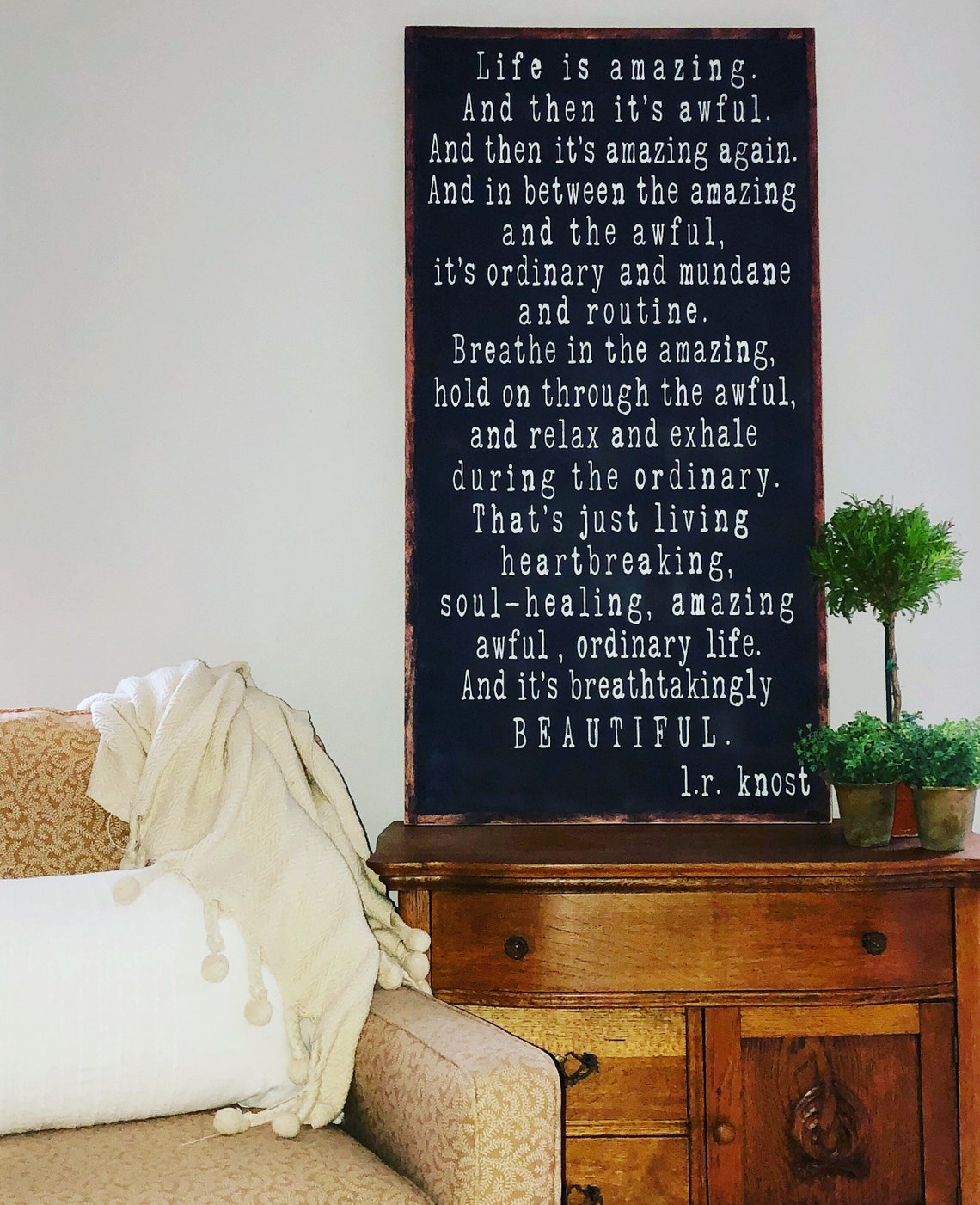 Life is Amazing Life is Amazing Sign Large Wood Sign Etsy