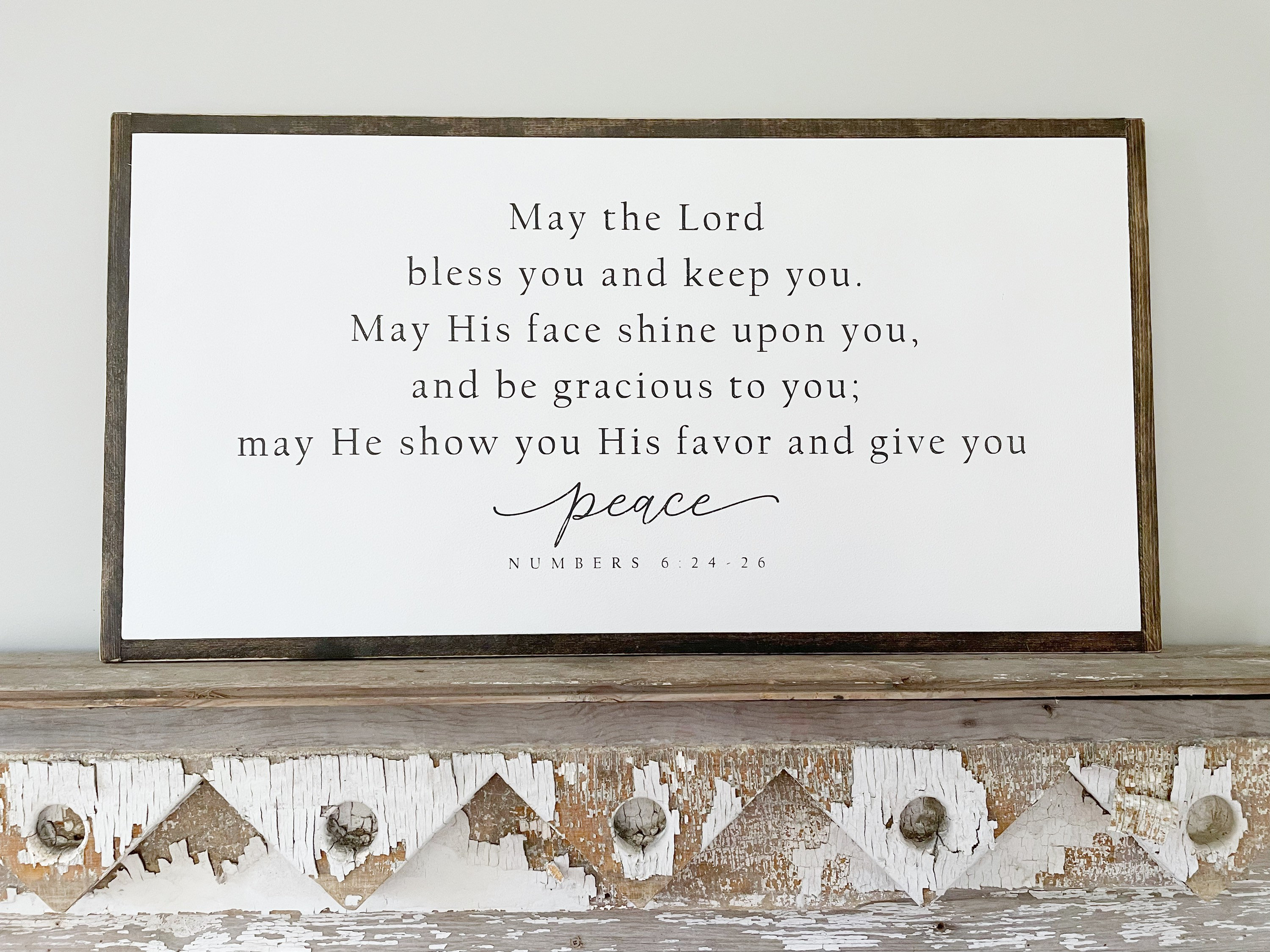 May the Lord Bless You and Keep You- Bible Verse Wall Art- Numbers ...