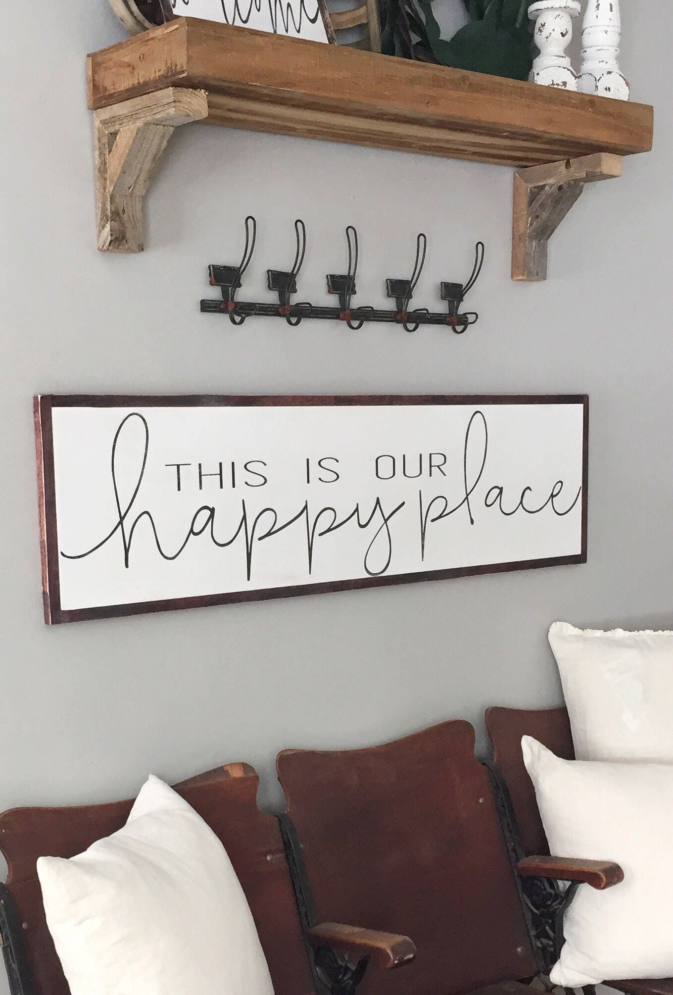 This is Our Happy Place Sign Entryway Decor Living Room Etsy