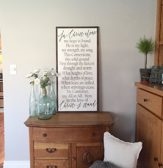 In Christ Alone In Christ Alone My Hope Is Found Religious Etsy
