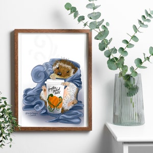 Pumpkin Spiked Latte, ingelijste print