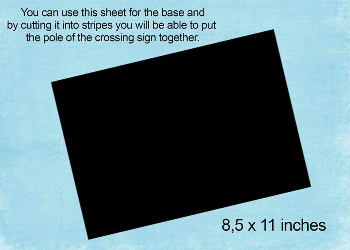 DIY Birthday Crossing and Railroad Crossing Sign Printable for | Etsy