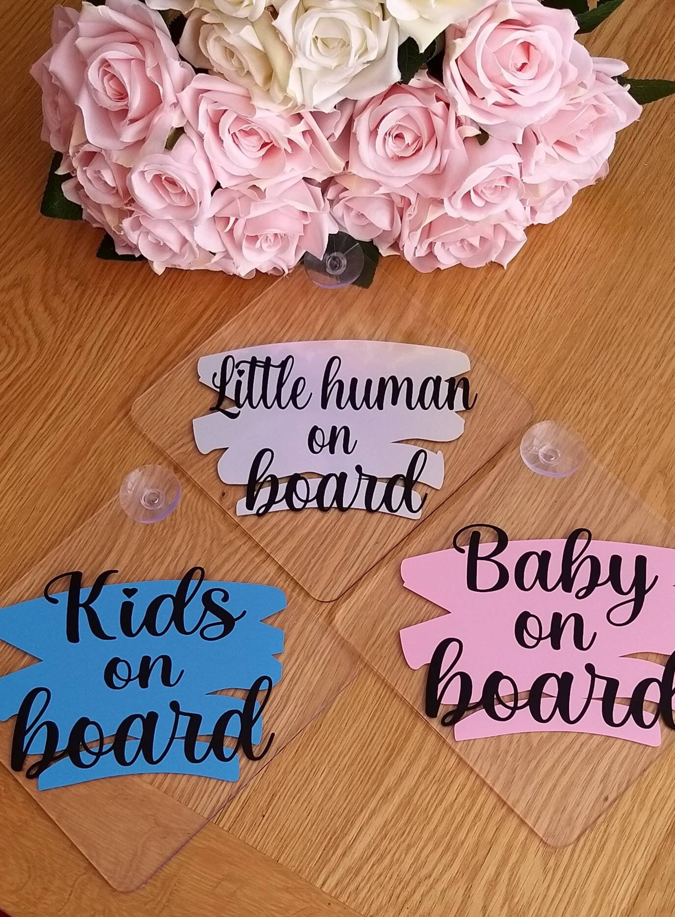 Baby on board acrylic sign/ Personalised baby on board sign/ Etsy