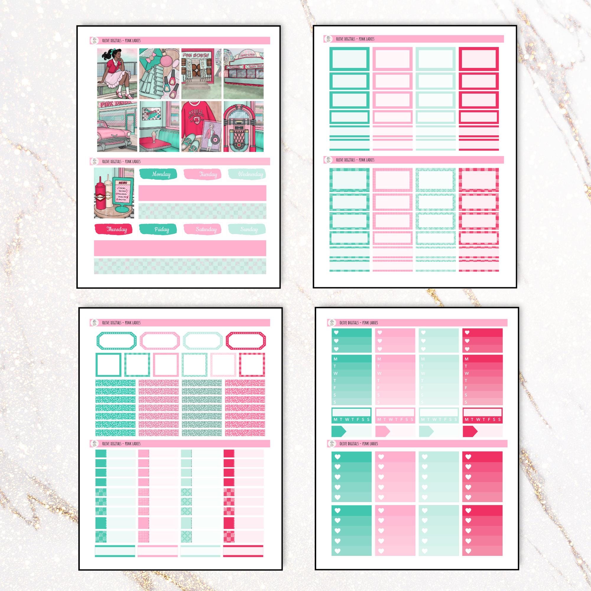 Printable Vertical Planner Sticker Kit - Erin Condren Vertical Kit ...