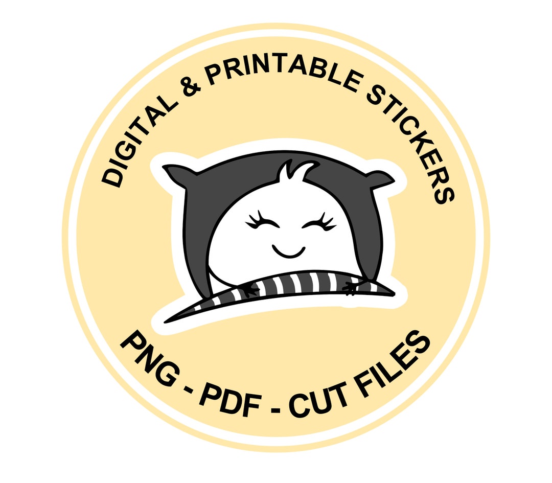 Digital and Printable Cute Character Olive Stickers EAT SLEEP PLAN - Etsy