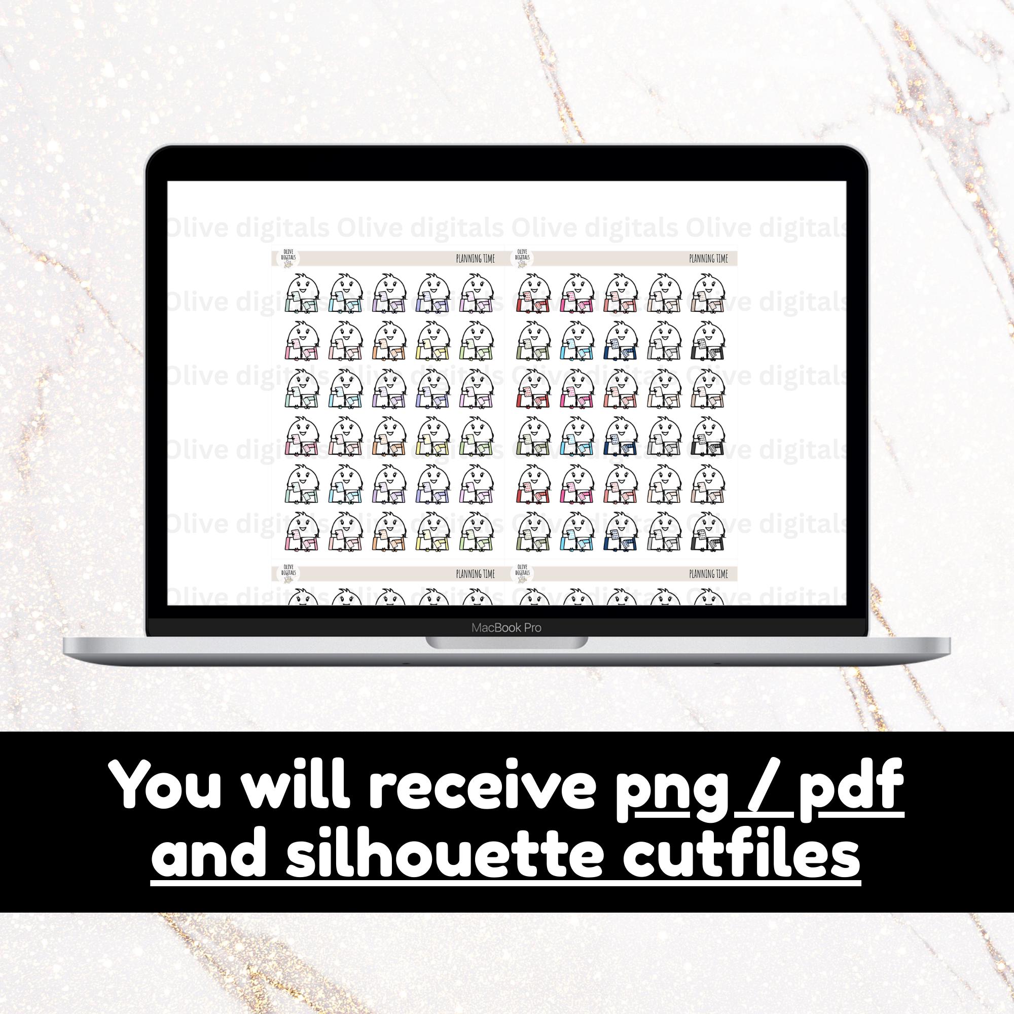 Digital and Printable Planner Stickers - Planning Planner Stickers - B6 ...