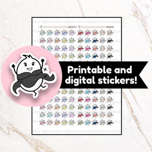 Digital and printable planner stickers - happy planner stickers - emtotion planner stickers -  WANNA HAVE FUN