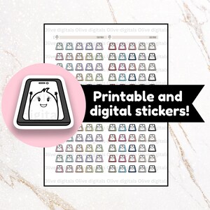 Autocollants numériques et imprimables pour agenda - Autocollants pour agenda FaceTime - Autocollants pour agenda appels vidéo - LES SALOPETTES, C'EST COOL