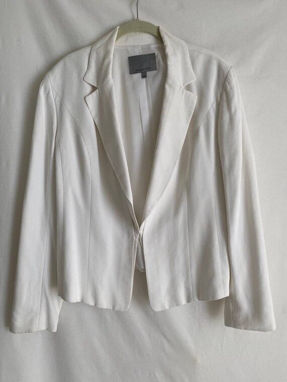 White blazer top size 14