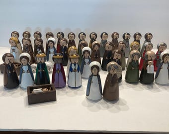 Complete Level 1 Catechesis of the Good Shepherd Peg Dolls- Finished