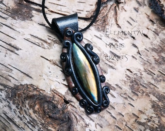 Freya Labradorite Spectrolite Pendant Norse