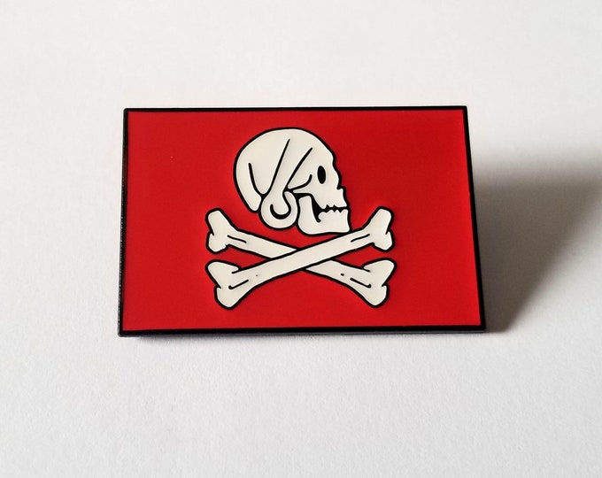 Henry Every Pirate Flag Enamel Pin