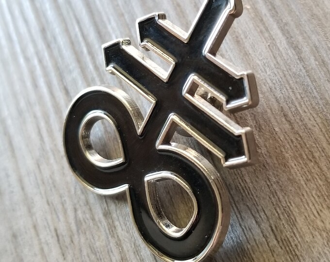 Sulfur Symbol Enamel Pin