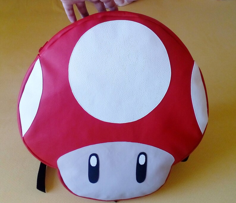 Big Red Mushroom Backpack for Cosplay super Mario Bros. Etsy