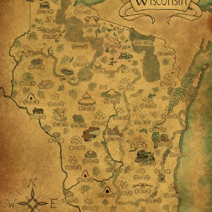 Wisconsin Karte