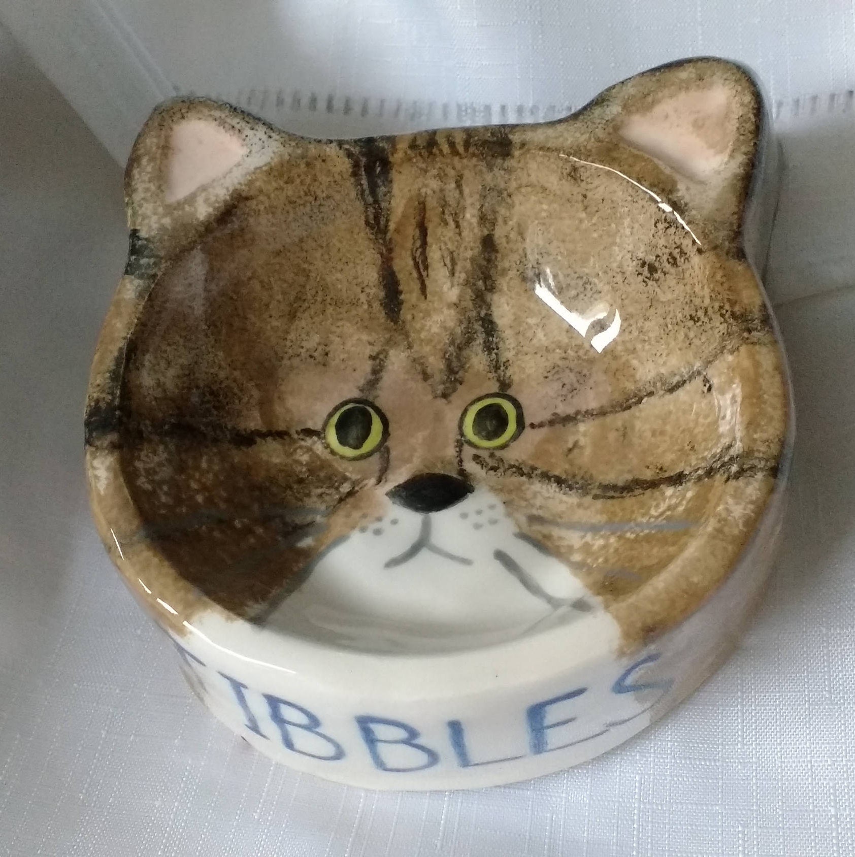 Custom hand made ceramic cat bowls Etsy