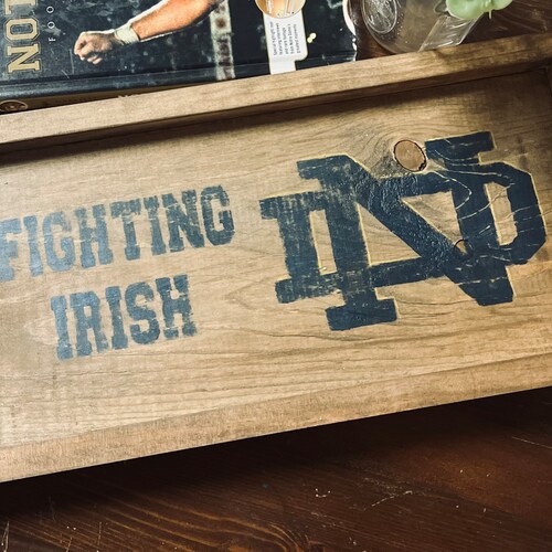 Notre Dame Fighting Irish Football/tailgating/cupcake Etsy