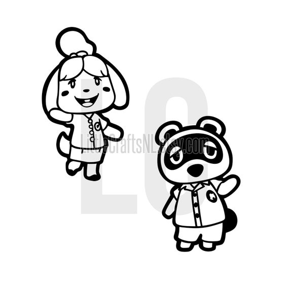 Tom Nook Animal Crossing New Horizons Coloring Pages
