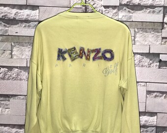 Rare Vintage Kenzo Paris Golf Sweatshirts Size 4 / Kenzo sweaters  /  Skate Powell Santa Cruz Skateboard Surfing Surfer / Kenzo Jeans Sweats