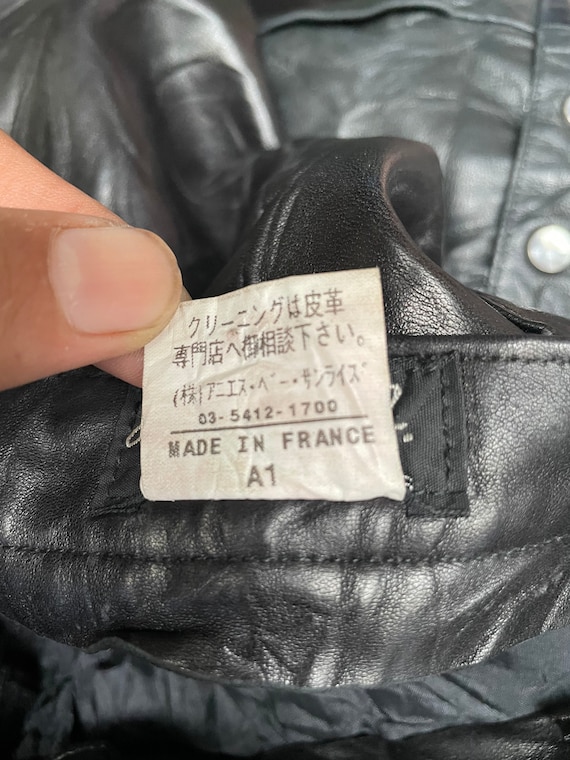 Vintage Agnes B Leather Fashion Skirt Anges B Jacket Made in
