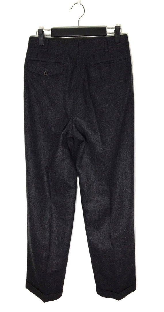 Vintage Comme Des Garcons Homme Wool Baggy Trousers Pants Size