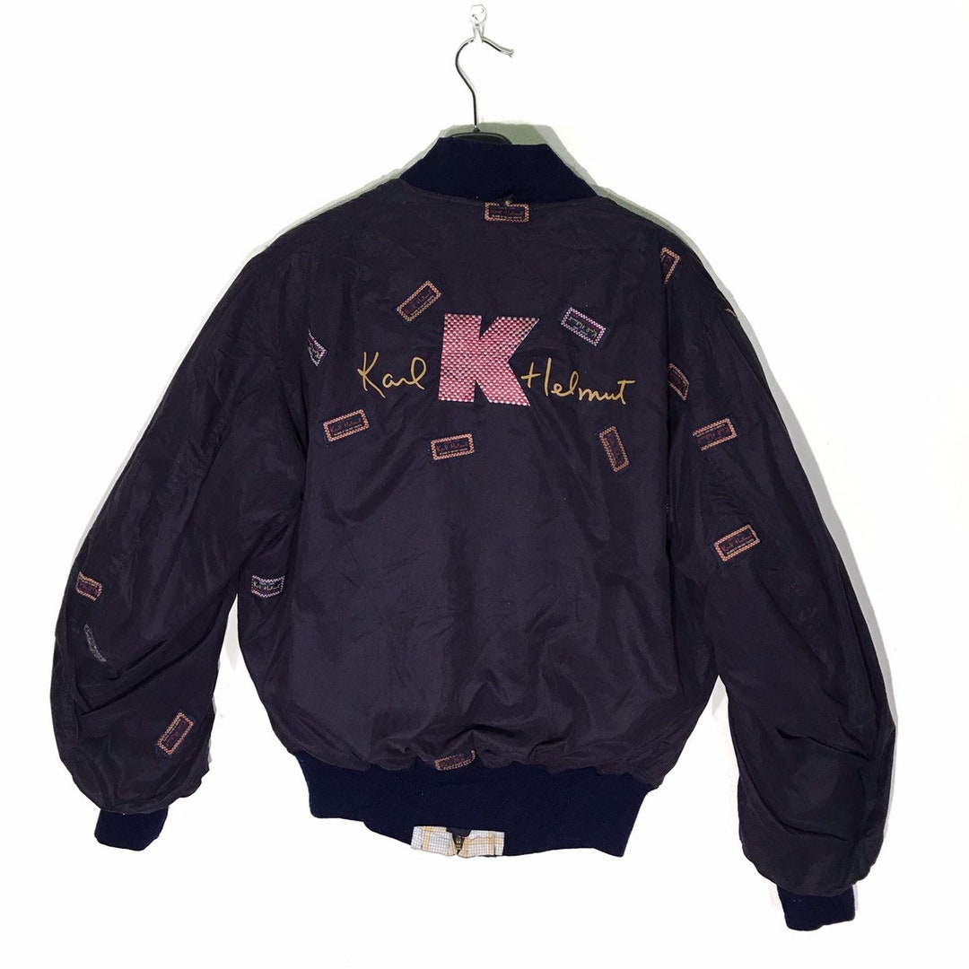 専用 Karl Helmut / over blouson jacket L Rare!!! Vintage 90'S KARL HELMUT CLASSIC Design Bomber