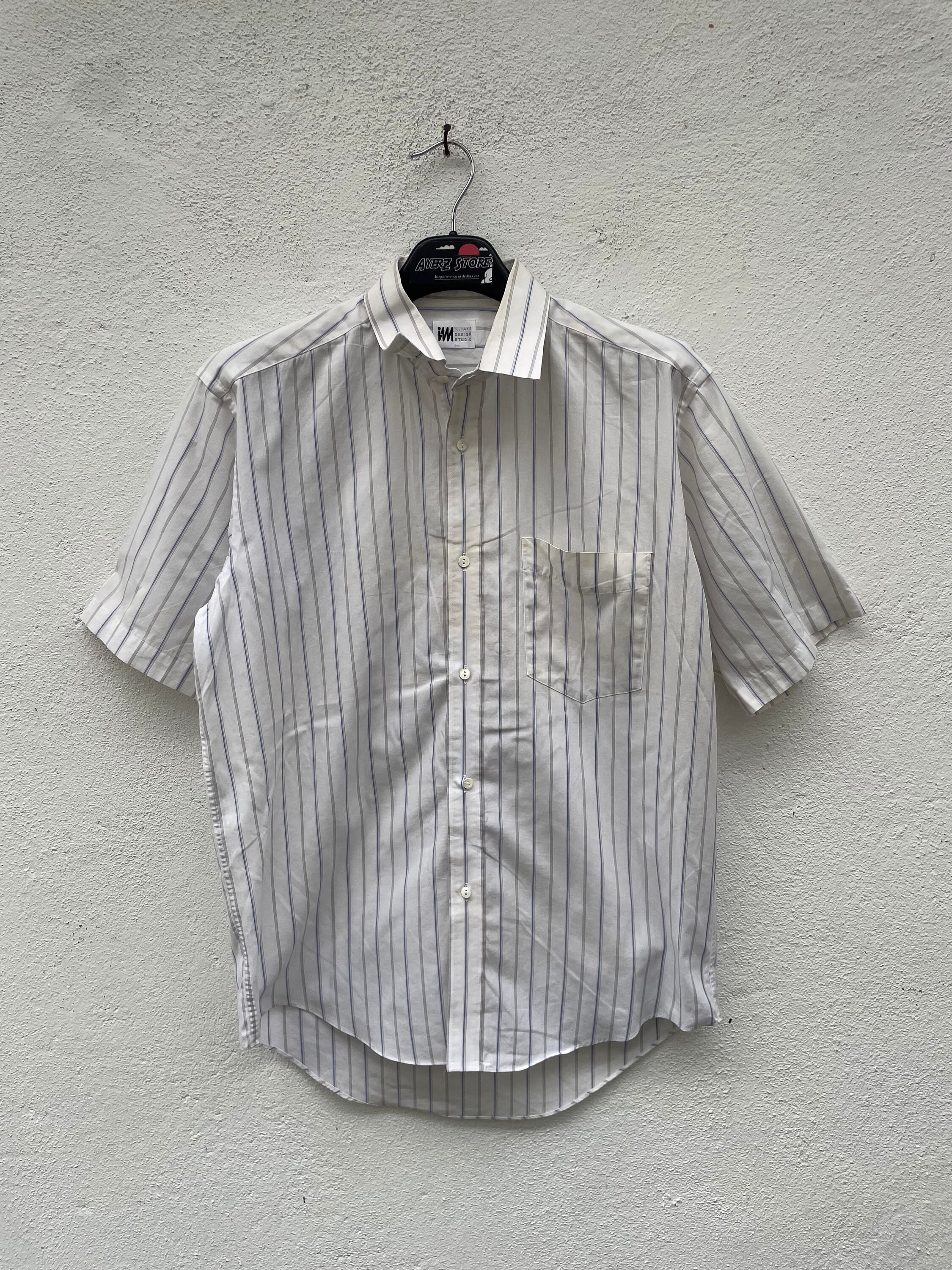 Vintage IM Issey Miyake Product   IM Pin Striped Buttondown Issey Miyake  Button Ups Shirt