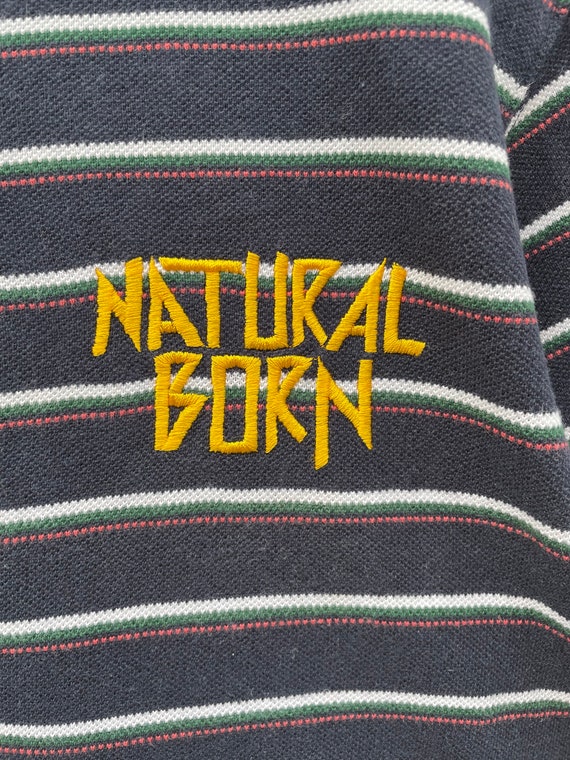 Rare Vintage NBBK Natural Born Striped Tshirt / S… - image 5