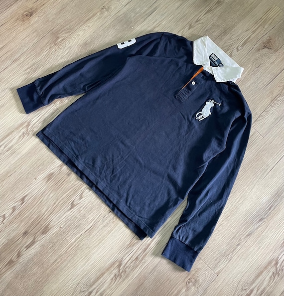 Vintage Polo Ralph Lauren Logos Rugby T Shirt / Rugby T
