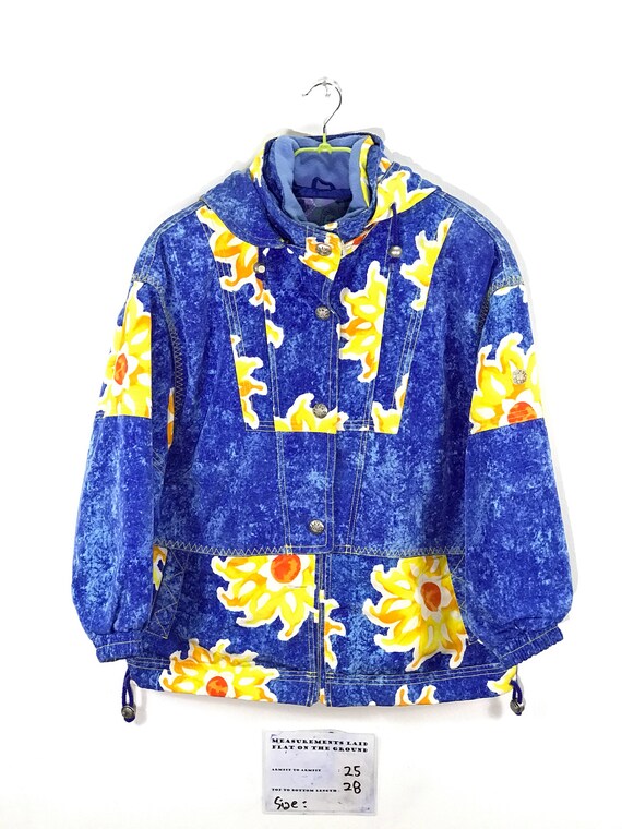 Rare Vintage Phenix Floral Design Multicolour Ski