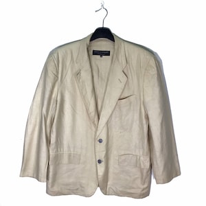 Vintage Comme Des Garcons Homme Plus Wool Blazers Coat Size Medium M  / Yohji Yamamoto / Wool Pants /Made in Japan / Comme Des Gargons Work