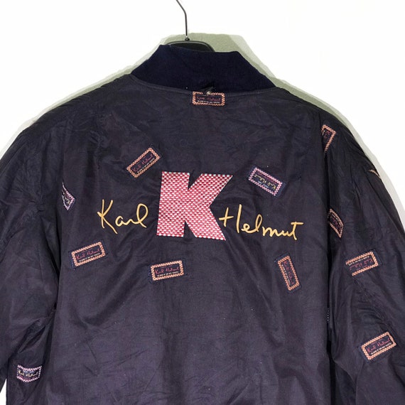 Vintage Karl Helmut Patchwork Bombers Jackets Size Large L