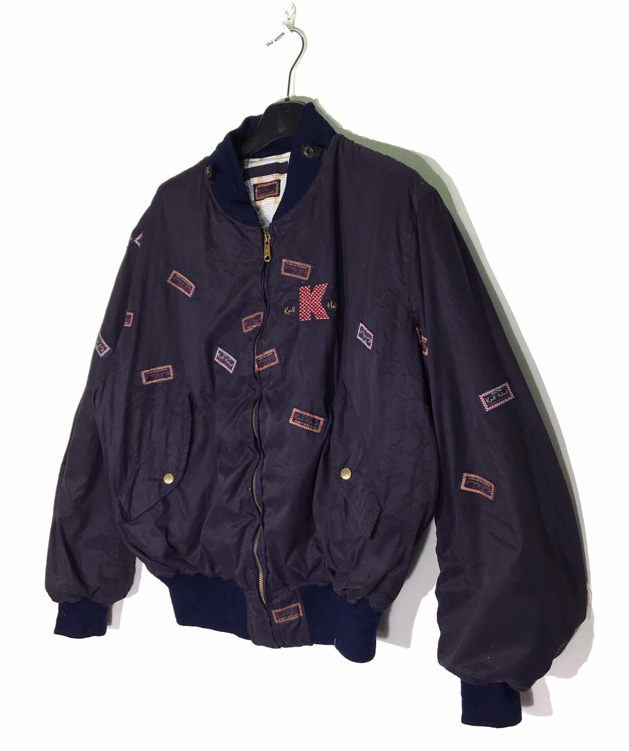 Rare!!! Vintage 90'S KARL HELMUT CLASSIC Design Bomber