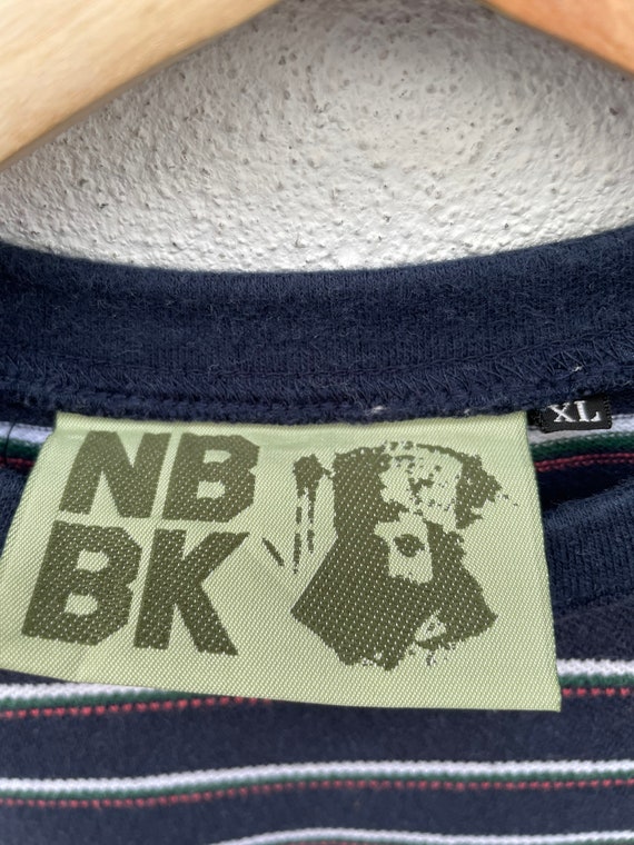 Rare Vintage NBBK Natural Born Striped Tshirt / S… - image 6