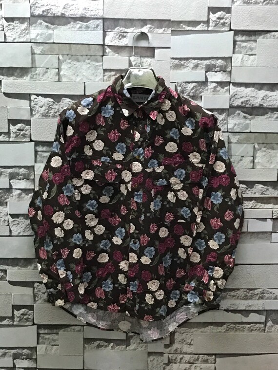 Rare Vintage B Piatini Floral Double Pockets Men S