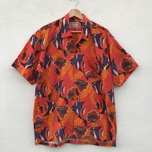 Vintage Avenue A Fish Hawaiian Shirt  / Abstract Shirt Art Design Shirts / Hawaiian Shirts /
