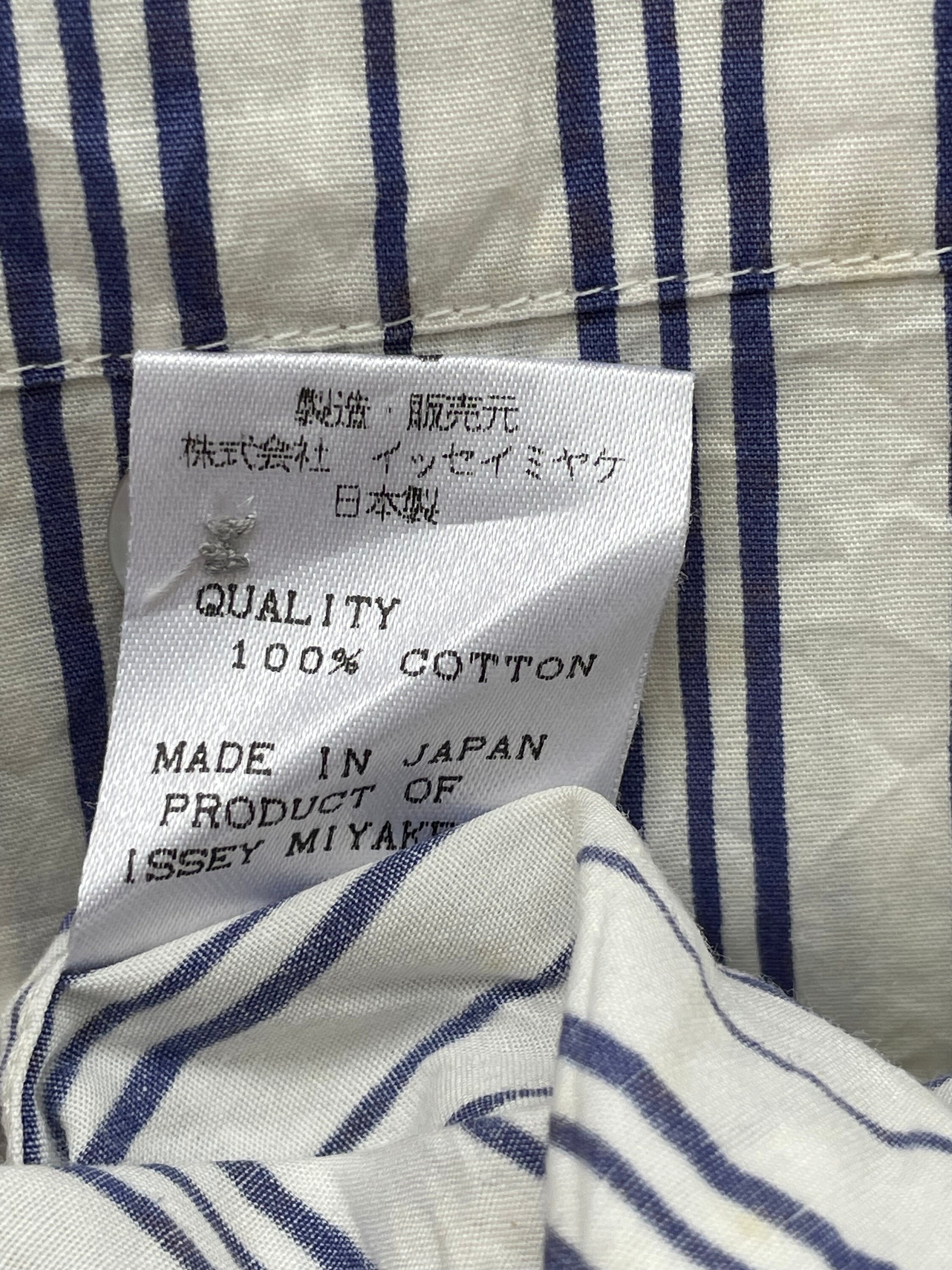 トップス 90s ISSEY MIYAKE MEN Cotton Shirt M 90s ISSEY MIYAKE MEN Cotton Shirt M